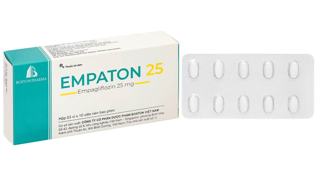 Empaton 25 điều trị đái tháo đường tuýp 2 (3 vỉ x 10 viên) - 